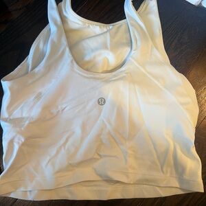 LULULEMON// high neck align tank top in bone